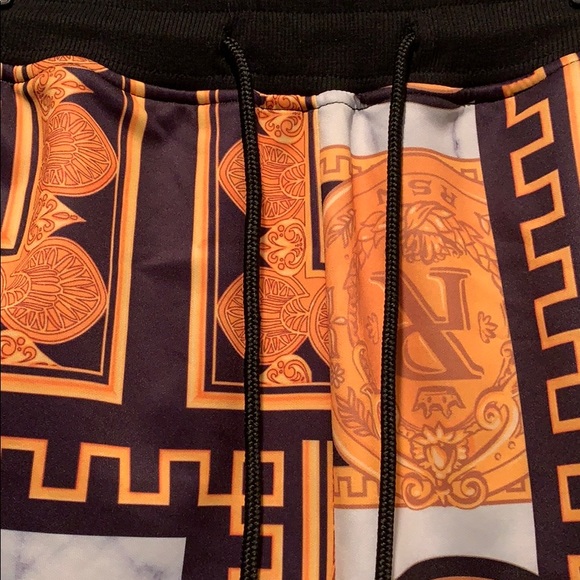 Reason Black & Gold Joggers Track Pants - Picture 6 of 12